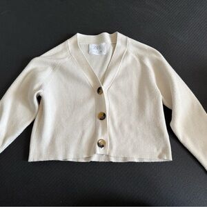 Zara Cream Cardigan with Button Detail